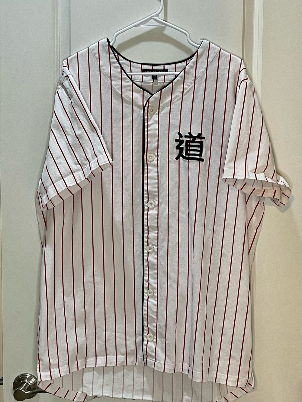 Jay Walker Japanese Baseball Jersey with Red Pinstripes XXL
